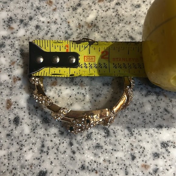 Gold-Plated Rhinestone Snake Set - Picture 11 of 12